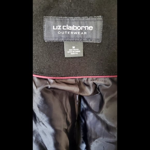 Liz Claiborne Hooded Button up Trench Coat (Size M) - Picture 9 of 9